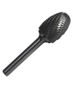 SE7 3/4" X 1" Oval Carbide Burr 1/4 Shank, DULSE7