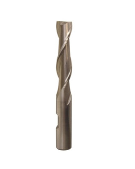 10.00mm HSS 2 Flute Single End End Mill, Qualtech, DWC10MM-2FSE