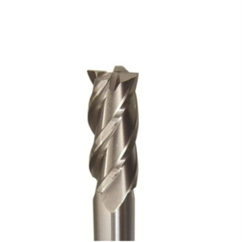 10.00mm HSS 4 Flute Single End End Mill, Qualtech, DWC10MM-4FSE