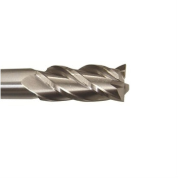 10.00mm HSS 4 Flute Single End End Mill, Qualtech, DWC10MM-4FSE