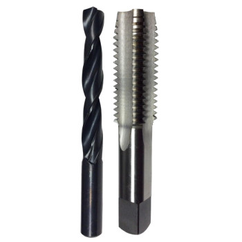 3-56 HSS Plug Tap and matching 45 HSS Drill Bit in plastic pouch.