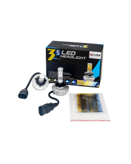 (W) 3HL-9006 LED Headlight Kit by OZ-USA 30W Single Beam Auto 2200LM Xenon White 3000K, 4300K, 6500K, 8000K, 10000K