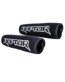 (W) Raptor Logo Black Neoprene Automotive Seat Belt Covers Safety Shoulder Pad Travel Bag Straps