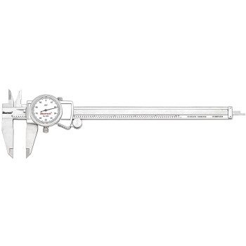 3202-8 Dial Caliper, Hardened Stainless Steel, 0-8" Range, .001" Graduations