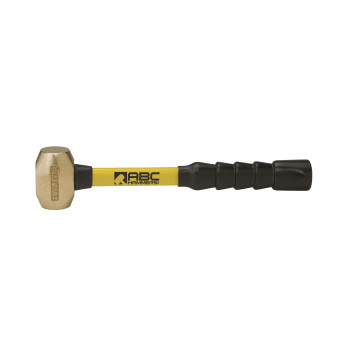 2 lb. Brass Hammer with 12" Fiberglass Handle