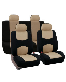 Flat Cloth Seat Covers- Beige