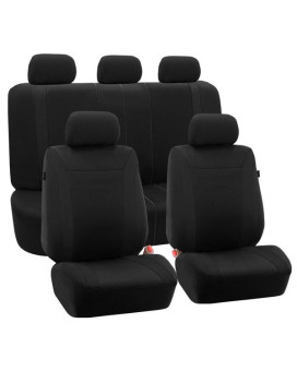Cosmopolitan Flat Cloth Seat Covers - Black