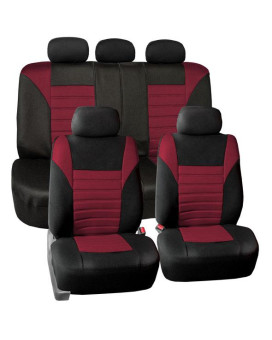 Premium 3D Air Mesh Seat Covers - Full Set - Burgundy
