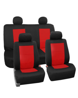 Premium Waterproof Seat Covers - Full Set - Red