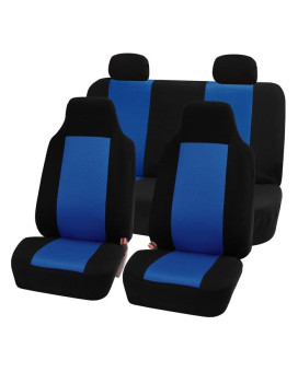 Sandwich Fabric Car Seat Covers - Blue