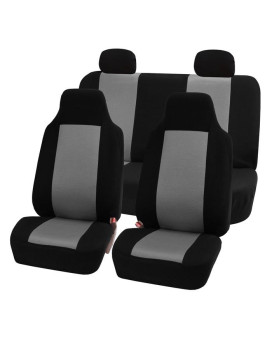 Sandwich Fabric Car Seat Covers - Gray