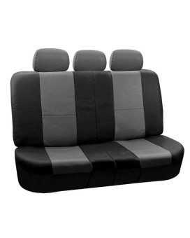 Premium Pu Leather Bench Seat Covers - Grayblack