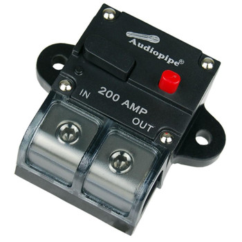 Audiopipe 200Amp Manually Resettable Circuit Breaker