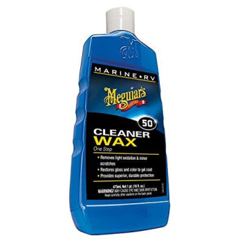 Meguiars M5016 Marine/RV One Step Cleaner Wax, 16 fl oz