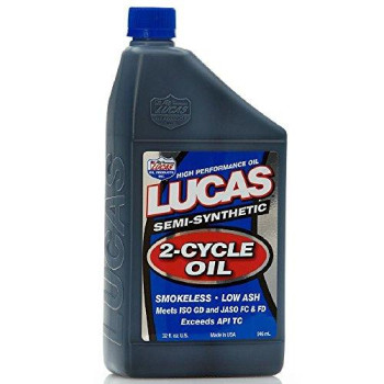 Lucas Oil 10110 Semi-Synthetic 2-Cycle Oil - 1 Quart