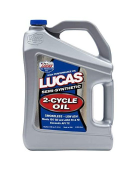 Lucas Oil 10115 Semi-Synthetic 2-Cycle Oil - 1 Gallon Jug