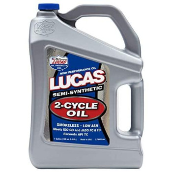 Lucas Oil 10115 Semi-Synthetic 2-Cycle Oil - 1 Gallon Jug