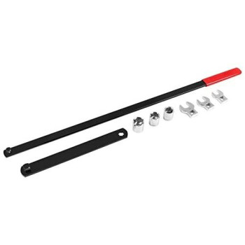 Performance Tool W84010 Long Handle Serpentine Belt Tool for Vehicle Maintenance with Crowfood Wrenches