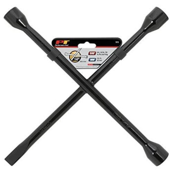 14 inch SAE/Metric Combination Lug Wrench with Spade Tip