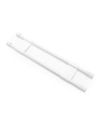 Camco 28" Double RV Refrigerator Bar, Holds Food and Drinks in Place During Travel, Prevents Messy Spills, Spring Loaded and Extends Between 16" and 28" - White (44073)