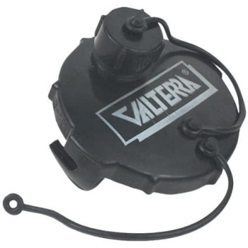 Valterra T1020-1 Waste Valve Cap - 3" with Capped 3/4" GHT, Black