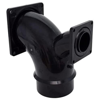 Valterra T1036 Flanged Valve Fitting - 2-Way Ell, 3" Bayonet x 3" Rotating Flange x 1-1/2" Rotating Flange