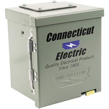 Connecticut Electric CESMPS13HR Connecticut Ps-13-Hr Weatherproof Power Outlet Panel, 120 V, 30 A, Nema Tt-30R, 3R, Grey
