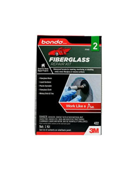 Bondo Fiberglass Resin Repair Kit, 00422, 0.9 Quart