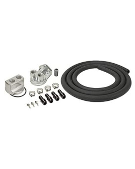 Derale 15715 Engine Oil Filter Relocation Kit , Black