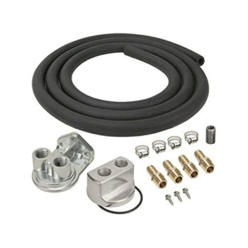 Derale 15715 Engine Oil Filter Relocation Kit , Black