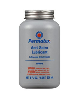 Permatex 80078 Anti-Seize Lubricant with Brush Top Bottle, 8 oz.