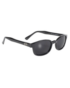 Pacific Coast Original KD's Biker Sunglasses (Black Frame/Dark Grey Lens)