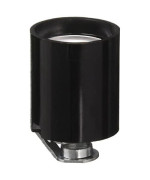 Leviton 3352-8 1-Circuit 1-Piece Keyless Lamp Holder, 660 W, Incandescent, Medium, Pack of 1, Black