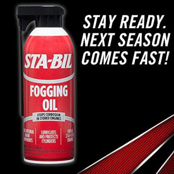 STA-BIL (22001) Fogging Oil - Stops Corrosion In Stored Engines - Lubricates And Protects Cylinders - Coats Internal Engine Components - For All 2 and 4 Cycle Engines, 12 oz.