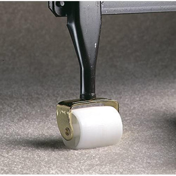 Shepherd Hardware 9535 2-1/8-Inch White Bed Rollers with Stem and Socket, 2-Pack