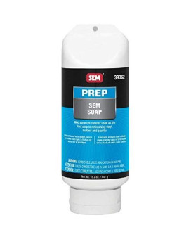 SEM 39362 Prep Soap for Automotive Refinishing Vinyl, Plastic and Leather Materials, 15 oz