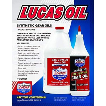 Lucas Oil 10048 SAE 75W-90 Synthetic Transmission and Differential Lube - 1 gallon