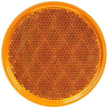 Peterson Manufacturing V475A Amber 3-3/16" Round Reflector