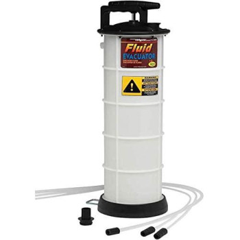 Mityvac MV7400 Manual Automotive Fluid Evacuator with Dipstick Tubes, Automatic Overflow Prevention, 1.9 Gallon, Engine and Transmission Fluid Adapters