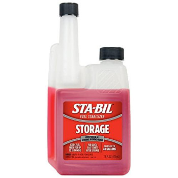 Sta-Bil Storage Fuel Stabilizer - Keeps Fuel Fresh For Up To Two Years, Effective In All Gasoline Including All Ethanol Blended Fuels, For Quick, Easy Starts, Treats Up To 40 Gallons, 16Oz (22207)