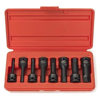 NEIKO 01137B 1/2" Drive Allen Bit Socket Set | 8 Piece | SAE | 1/4" to 3/4" | 3