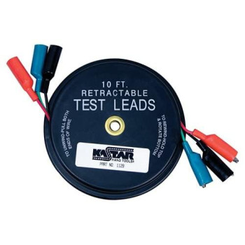 Lang Tools (1129 Retractable Test Lead, black, 3 Leads X 10