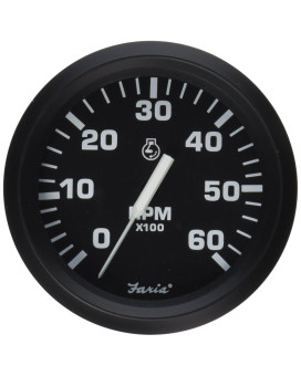 Faria 32804 Tachometer - 6000 RPM, Euro, Black