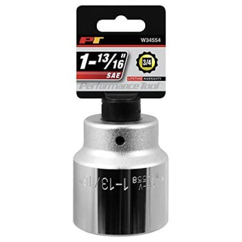 Performance Tool W34558 3/4" Drive 12-Point SAE Standard Socket, 1-13/16"