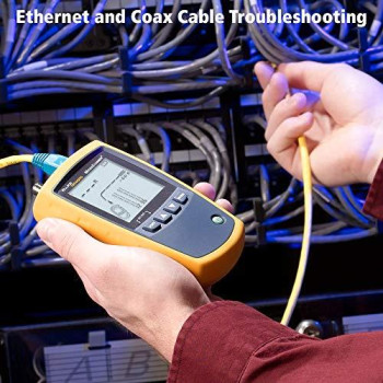 Fluke Networks MS2-100 MicroScanner2 Copper Cable Verifier with Built-In IntelliTone Toning, Troubleshoots RJ11, RJ45, Coax, Tests 10/100/1000Base-T, and Voip