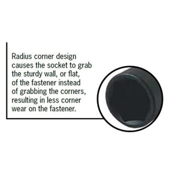 Sunex 472 3/4" Drive Standard 6 Point Impact Socket 2-1/4"