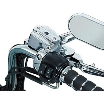 Kuryakyn 9119 Motorcycle Handlebar Accessory: Complete Chrome Replacement Brake and Clutch Control Dress-Up Kit for 1996-2017 Harley-Davidson Motorcycles, Dual Disc