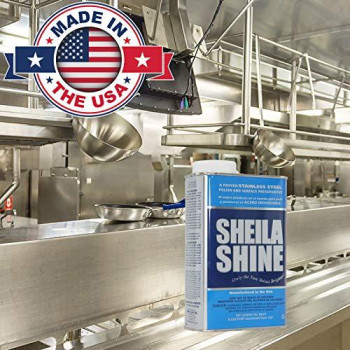 Sheila Shine Stainless Steel Cleaner and Polish 1 Quart Can Sold Indivdually