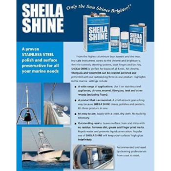 Sheila Shine Stainless Steel Cleaner and Polish 1 Quart Can Sold Indivdually