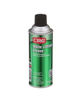 CRC 03080 White Lithium Grease Spray, (Net Weight: 10 oz.) 16oz Aerosol,Off-White